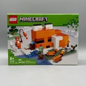 Lego Minecraft #21178 The Fox Lodge Retired Brand New Factory Sealed